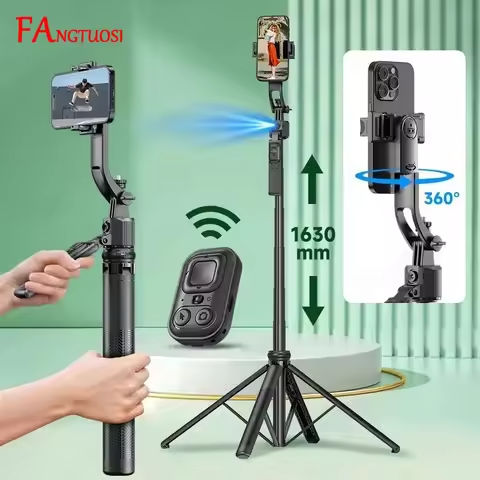 3-in-1 Handheld Gimbals Selfie Stick Tripod with AI Tracking and Fill Light Mobile Phone Holder Stabilizer for Smartphones https://tinyurl.com/2yhrmosx