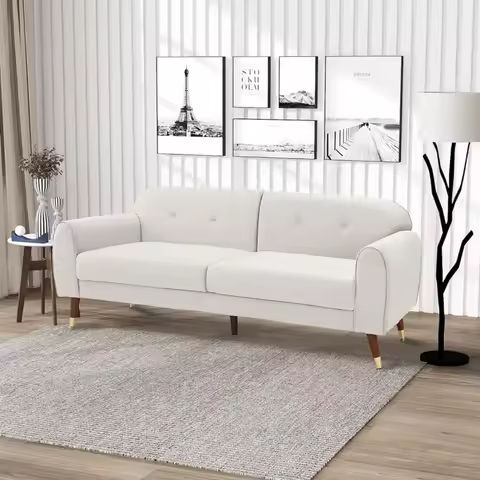 Twin Wooden Daybed with Trundle Bed, Sofa Bed for Bedroom Living Room,White https://tinyurl.com/277pngva