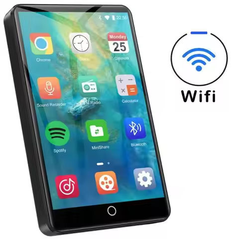 Android 9.0  MP3 Player 80GB (16GB+64GB) with Bluetooth and WiFi, 4.0-inch with speakers, FM radio, eBooks, capacity up to 512GB https://tinyurl.com/29ade2gn