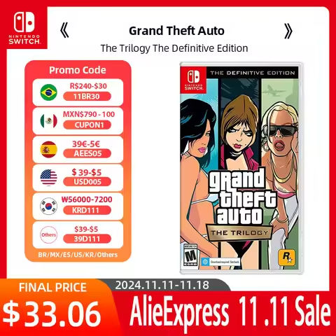 Original Grand Theft Auto The Trilogy The Definitive Edition GTA Nintendo Switch Game Deals Adventure Genre for Switch Game https://tinyurl.com/28c4apee