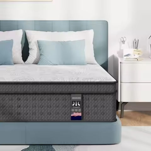 Twin Mattress, 10 Inch Twin Size Mattresses, 10 Inch Hybrid Pocketed Coil Mattress in a Box with Gel Memory Foam, Medium Firm, C https://tinyurl.com/2btaegw7