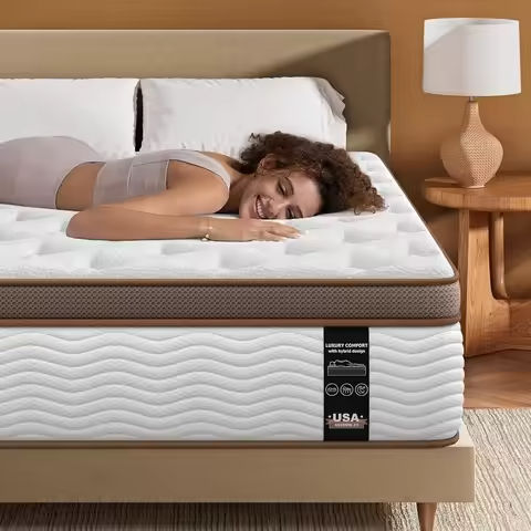 King Mattress, 10 Inch Hybrid Memory Foam Mattress in a Box, Individually Wrapped Pocket Coils Mattress for Isolate Motion https://tinyurl.com/2cqvsk2w