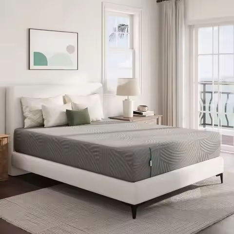 Queen Mattress 10 Inch Charcoal Gel Memory Foam Mattress in a Box, CertiPUR-US Certified, Fiberglass Free, , https://tinyurl.com/23926j88