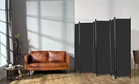 8 Panel Bamboo Room Divider, Folding Privacy Screens, Partition Wall, for Living Room Bedroom Office, Freestanding, 66.9 Inches https://tinyurl.com/24ltalw2
