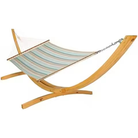 Hanging Swing Chair W/Stand, Cozy Seat & Back Cushions, Rustproof Metal Frame & Woven Backrest, Indoor Outdoor Hammock https://tinyurl.com/299wytta
