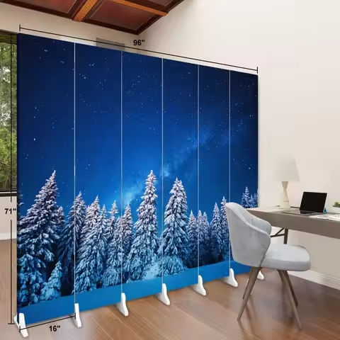 Room Divider Screen, Freestanding Privacy Partition Wall, Zipper Connected Panels with Wheels, Office Space Separator Light Gray https://tinyurl.com/27rmsmjq