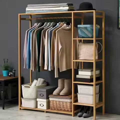 69″ Closet Wardrobe Portable Clothes Large Storage Space Organizer Home Saving https://tinyurl.com/2577hzan
