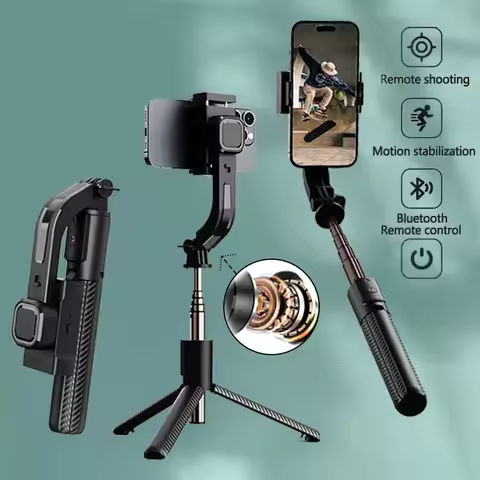 W&O P02 Auto Tracking Mobile Phone Gimbal Stabilizer Handheld Selfie Stick Smartphone Shooting Tripod Cell Phone Gesture Control https://tinyurl.com/27tr2ako