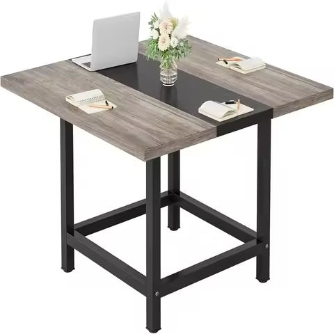 5-Piece Oval Conference Table Set – Includes 4 Black Chrome LeatherSoft Executive Chairs for Office Meetings https://tinyurl.com/2a4xv92v