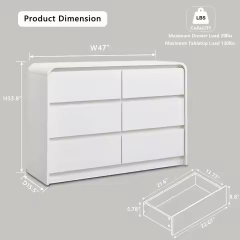 wanan 10 Drawer Dresser, 55″ Modern White Dressers and Chests of Drawers, 10 Drawer Wide Dressers for Bedroom https://tinyurl.com/27uh6htd