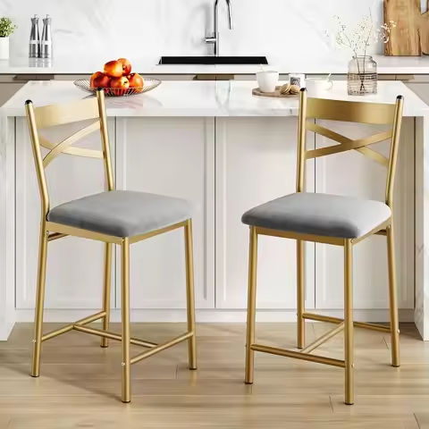 Solid Wood Dining Chairs Set of 2, Modern Fabric Upholstered with Curved Backrest, Natural Wood Legs with Adjustable Foot Pegs E https://tinyurl.com/2c677arz