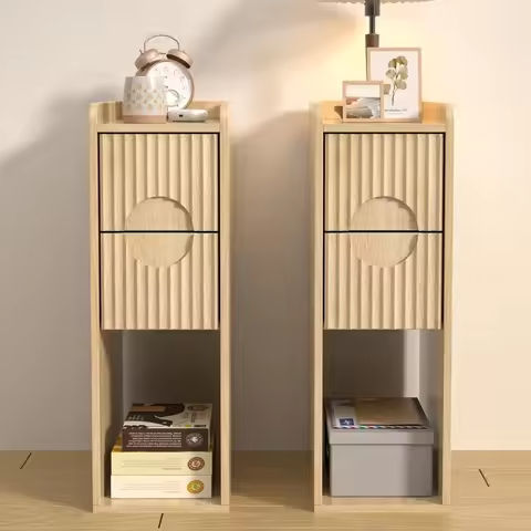 GALAXHERO Nightstand with Charging Station LED Bedside Table 2 Fabric Drawers Storage Shelf 3 USB Ports 2 Outlets Small Dresser https://tinyurl.com/2xjmymxn