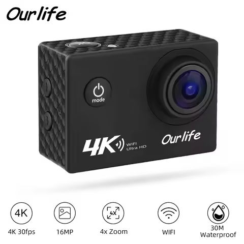 4K Mini Sport DV Action Sport Camera Flashlight Helmet Full HD 1080P Video Ideal Bodycam for Bike, Cycle, Motorcycle Camcorder https://tinyurl.com/28fqo7gn