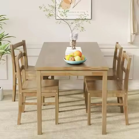 Dining Table Set for 6, with 63 Inch Marble Dinner Table Leather Upholstered Chairs,  Modern Dining Room Set https://tinyurl.com/284yez9y