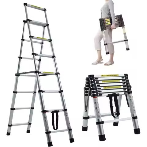 3 Step Ladder, Heavy Duty Foldable Step Stool, Portable Steel Folding Stool for Household Garage Storage (Blue) https://tinyurl.com/2bbw88sl