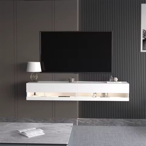 LED TV Stands for 75 Inch TVs, Entertainment Center with 2 Storage Cabinet, 66 Inch TV Console with 2 Drawers & Adjustable https://tinyurl.com/27afnnzn