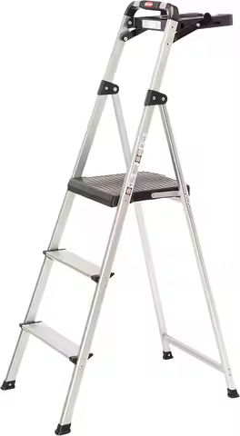 Extension Step Ladder 6+7 Step(6.6ft + 7.5ft) Aluminum Herringbone  A-Frame Telescoping Lightweight Step https://tinyurl.com/27u9n3fx