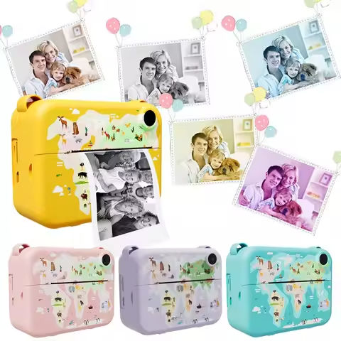 Kids Video Recorder Instant Print Photo 2 Inch Screen Portable Cute Camera with 3 Rolls Print Paper Selfie Video Digital Camera https://tinyurl.com/25q93624