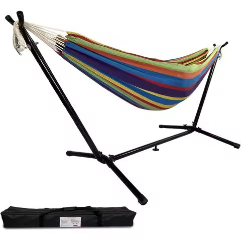 Stand Alone Hammocks for Outside, Patio Portable Hammock with Stand https://tinyurl.com/2ys876bq