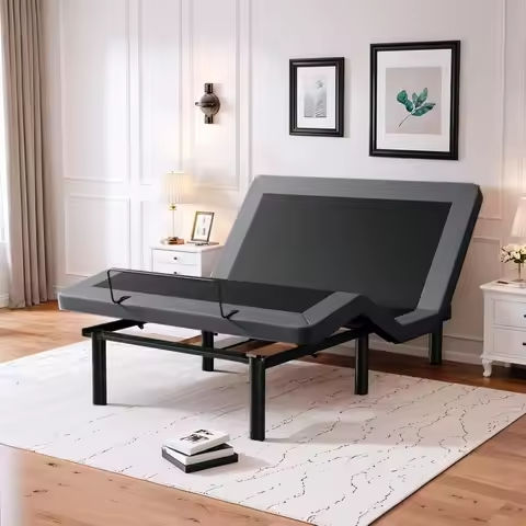 Floating Bed Frame Queen Size with LED Lights, Metal Platform Queen Bed, No Box Spring Needed, Easy to Assemble https://tinyurl.com/26h7gl7d
