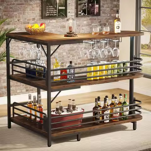 Outdoor Bar Height Table ,32″ Square Patio Bar Table (Umbrella Hole) https://tinyurl.com/22fkdv5y