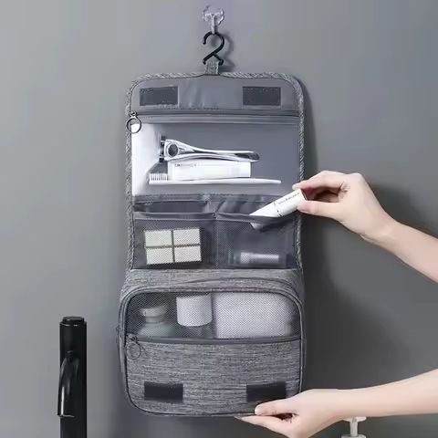 1PC Oxford Fabric Men Business Portable Storage Bag Toiletries Organizer Women Cosmetic Bag Waterproof Hanging Travel Wash Pouch https://tinyurl.com/276ttotr