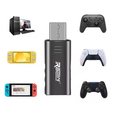 8Bitdo USB Wireless Adapter 2 for Xbox/PS5/PS4/Switch/seriesX/Pro Controllers Gamepad PC Bluetooth Receiver Player Gift https://tinyurl.com/28g3cs2z