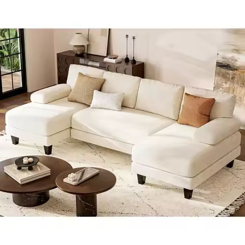 82″ Modern Sofa Couch, Comfy Deep Seat Teddy Cloud Sofa, Upholstered 3-Seater Boucle Couch, Oversized Loveseat Living Room Sofas https://tinyurl.com/2ao8ddwj