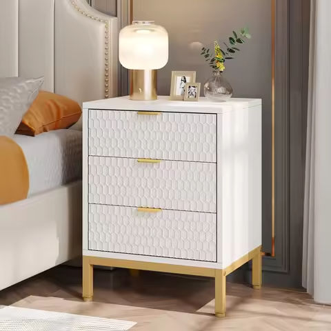 Solid Bamboo Nightstand – Durable & Eco-friendly Design for Bedrooms & Study Rooms (Original/Teal) https://tinyurl.com/27g2lmor
