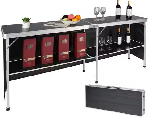 Adjustable Height Trade Show Bar and Cocktail Table (White, 30 Inch Diameter) https://tinyurl.com/22kr4ch5