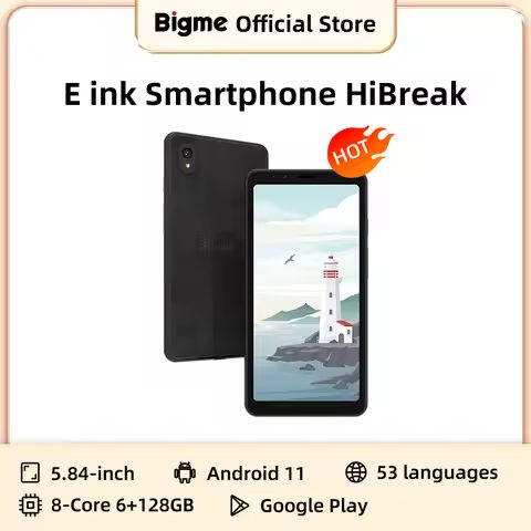 Bigme Hibreak E ink Smartphone electronic Ebook Reader 5.84″ E-ink Screen phone EInk book ereader Android11 Support Kindle APP https://tinyurl.com/268okfjr