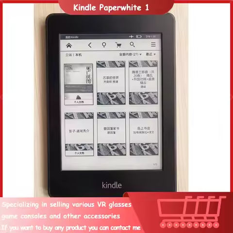 Used Kindle Paperwhite 1 KPW1 E-Reader 6 Inch 1024×758 E Ink Screen 2GB Memory WiFi Multilingual Support Ebook Reader With Built https://tinyurl.com/246unv8h