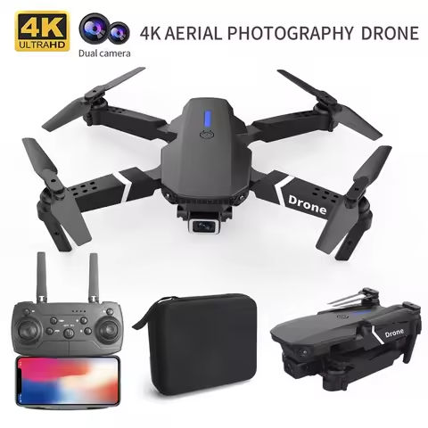 Professional Drone E88 4K Wide-Angle HD 1080P Camera WiFi FPV Height Hold Foldable RC Drone Quadrotor Helicopter Children’s Toys https://tinyurl.com/2dyorctd