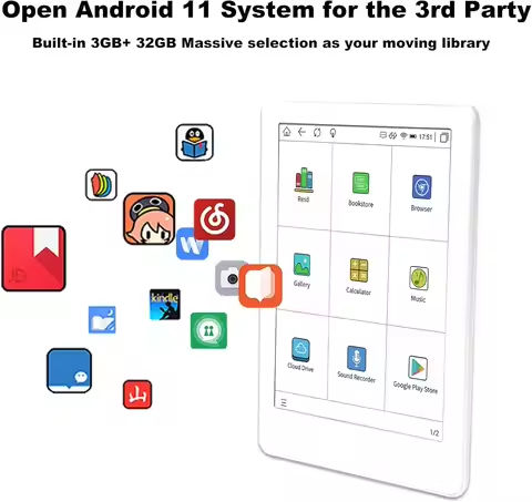 2025 upgraded Meebook M6C color e-book reader 6-inch Android 11, 3GB RAM 32GB ROM, with TF card slot, supports Google https://tinyurl.com/26cdm4s2