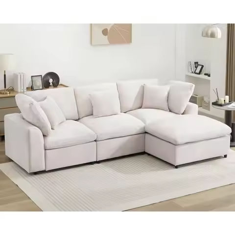 Shahoo Modern Upholstered Convertible Folding Futon Sofa Bed with Removable Armrests, Metal Legs, 2 Cup Holders for Living Room, https://tinyurl.com/2xzhrg72