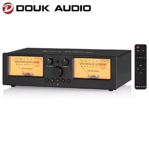 Douk Audio EQ5 TONE Mini 5-Band EQ Equalizer with Bluetooth Receiver 3.5mm AUX Stereo Audio Bypass Preamp w/VU Meter https://tinyurl.com/2bhww9xz