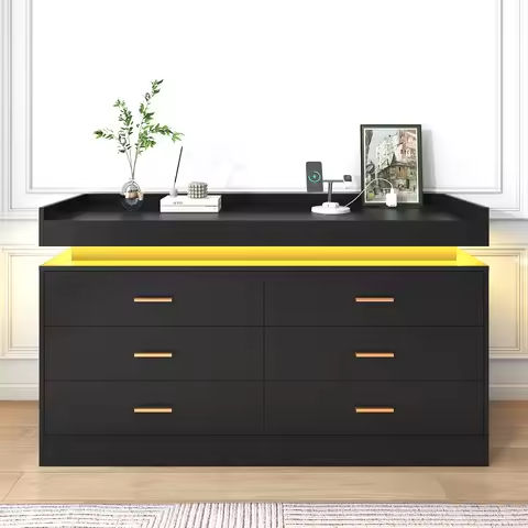 Dresser with 10 Drawers TV Stand Entertainment Center for Bedroom Entryway,Metal Frame https://tinyurl.com/22gkpoez