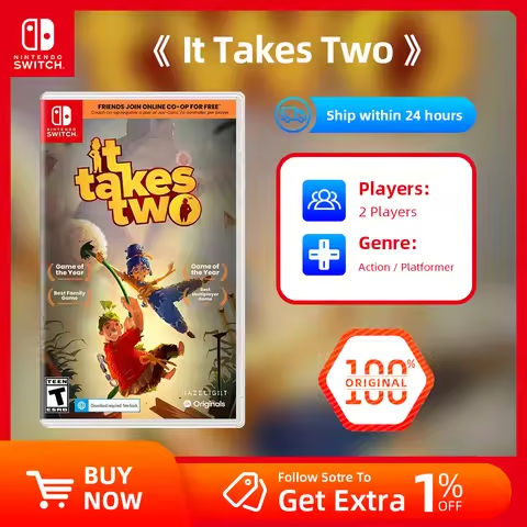 It Takes Two -Nintendo Switch Game Deals Action Game Physical Entity Cassette Fro Nintendo Switch OLED Lite https://tinyurl.com/28ahfuat