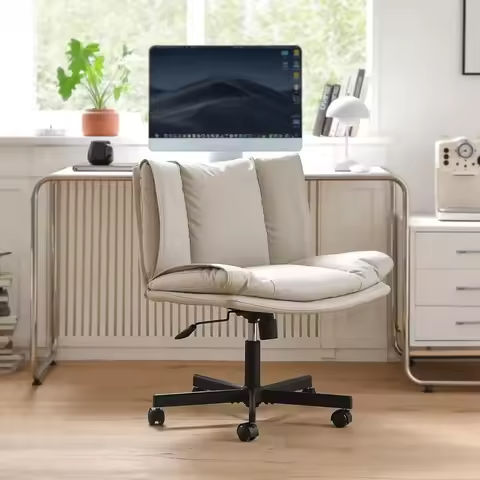SucceBuy Heavy Duty Executive Office Chair with Cutting-edge Adjustable Lumbar Support High Back PU Leather Ergonomic Chair https://tinyurl.com/285vxwbw
