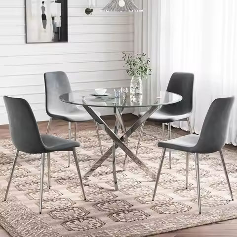3-Piece Dining Table Set for Small Space, Kitchen Table Set, Dining Room Table & 2 PU Leather Chairs, Black https://tinyurl.com/22uc9hf2