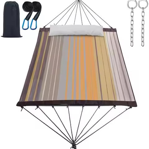 Outdoor Hammock with Spreader Bar, Poolside Portable for Outside, Coffee, Hammocks https://tinyurl.com/22yswyqt