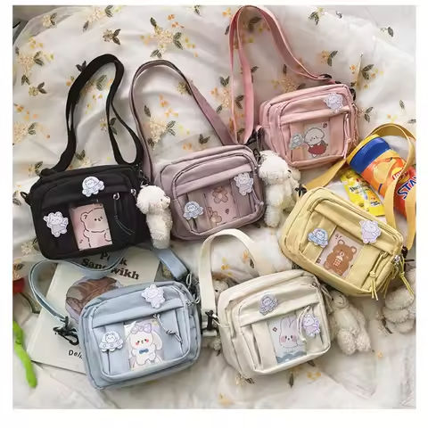 New Kawaii Bag Girls New JK Transparent Bag Small Crossbody Bag For Women Purses and Handbags Shoulder Bag Itabag Bolso https://tinyurl.com/27993e3a