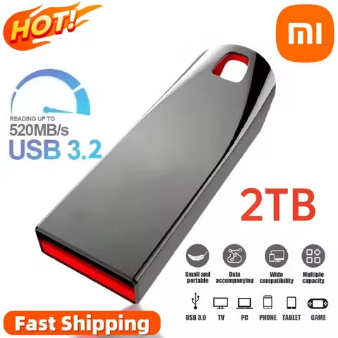 Xiaomi 2TB Mini Flash Drive USB 3.0 Super High Speed Transfer Metal U Disk Pen Drive Type C Memory Waterproof Disk SSD U Drive https://tinyurl.com/2ctwfw2t