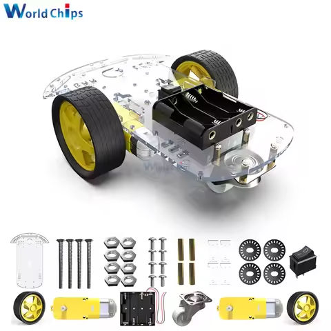 DIY Avoidance tracking Motor Smart Robot Car Chassis Kit Speed Encoder Battery Box2WD Ultrasonic module ForArduino ForUNO R3 kit https://tinyurl.com/2ywunykc