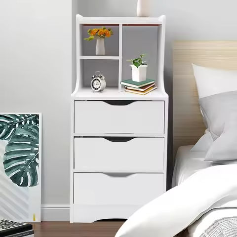 Nightstands Set of 2 with Wireless Charging Function, Wood Night Stands 2 Sets with Drawers and Open Shelf Storage https://tinyurl.com/2d62sjns