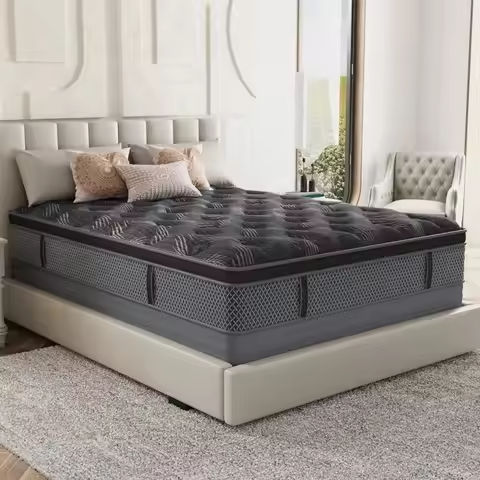 Vesgantti Tight Top 10/12 Inch Innerspring Hybrid Mattress/Bed in a Box, Medium Firm Plush Feel – Memory Foam and Pocket Spring https://tinyurl.com/2ahmwoc2