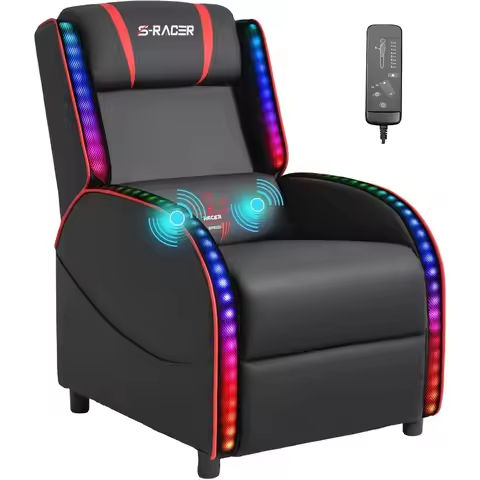 Gaming Chair with Footrest Racing Computer Desk Chairs Ergonomic Massage Lumbar Cushion Support High Back Adjustable Swivel Task https://tinyurl.com/2yq37cgm