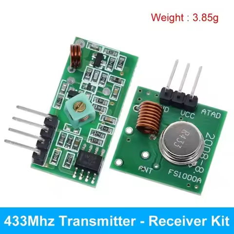 WAVTZT 2262/2272 4 Channel 315Mhz 433Mhz Key Wireless Remote Control Kits Receiver module For arduino https://tinyurl.com/2675u6p8