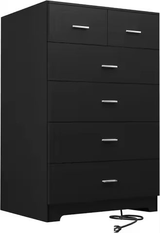 Vertical Dresser for Bedroom with LED White Dresser with Grid 6 Drawer Dressers & Chest of Drawers Sturdy Bedroom Furniture https://tinyurl.com/2bvrjumb