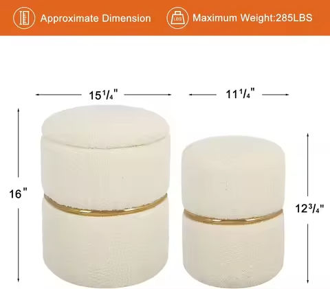 TODRANI 45″ Storage Ottoman Bench, 300 Lb Capacity Teddy Upholstered, Safety Hinge, Flip-Top Oval Foot Rest With Foot Pads https://tinyurl.com/275f62d7